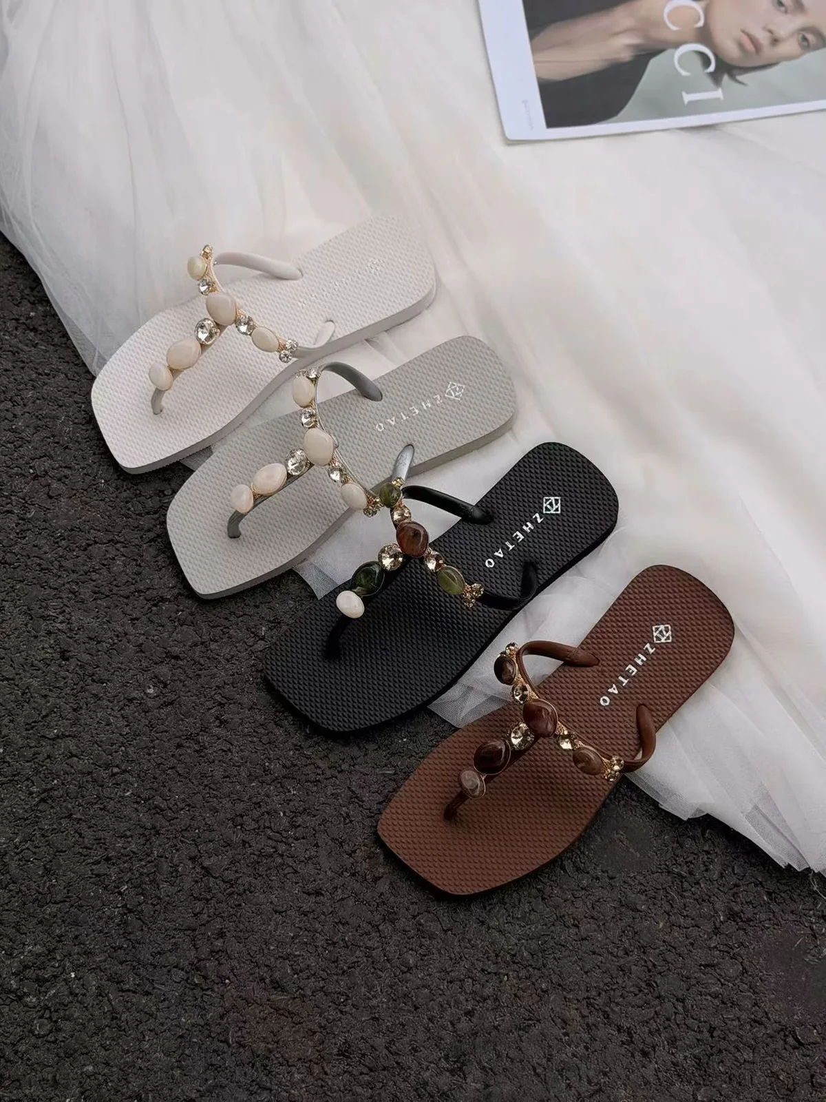 Water Glam Flats