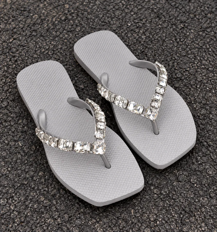 Water Glam Flipflop, Crystal