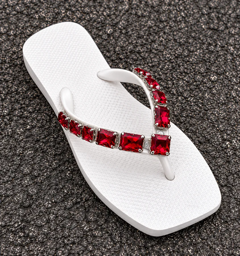 Water Glam Flipflop, Crystal
